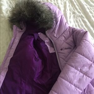 Girls Xsmall Columbia puffy winter jacket.